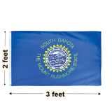 2'x3' South Dakota Nylon Outdoor Flag